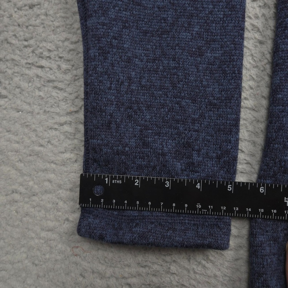 Woolrich Blue Heather Quarter Zip Sweater Fleece Pullover Mens Large Hiking - Picture 8 of 11